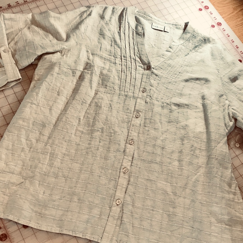 ✅25% off 3, New linen top by Kim Rogers XL